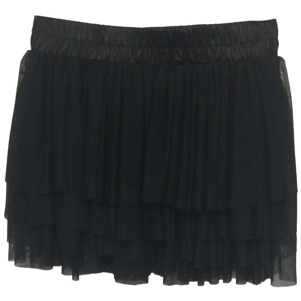 NWT Womens Size Medium TFNC for LF London Black Tiered Tulle Tutu Mini Skirt